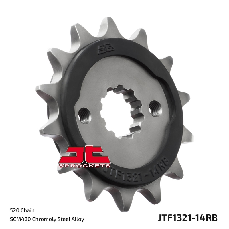 Front sprocket JT 14T, 520 rubber cushioned