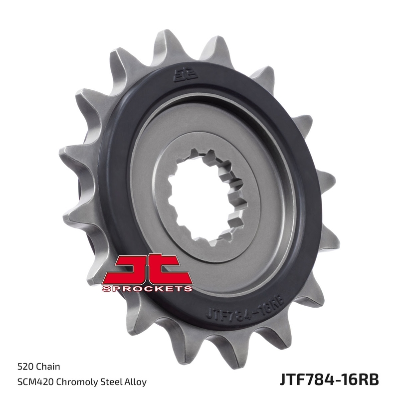 Front sprocket JT 16T, 520 rubber cushioned