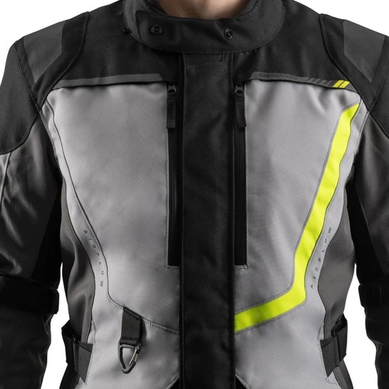 Kurtka motocyklowa Oxford Montreal 5.0 szaro-czarno-żółta
