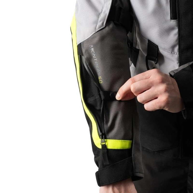 Kurtka motocyklowa Oxford Montreal 5.0 szaro-czarno-żółta