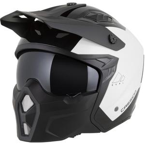 Kask motocyklowy modułowy Cassida Cross Country Dual biało-czarny