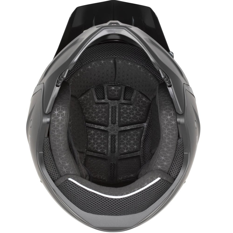 Kask motocyklowy modułowy Cassida Cross Country Dual biało-czarny