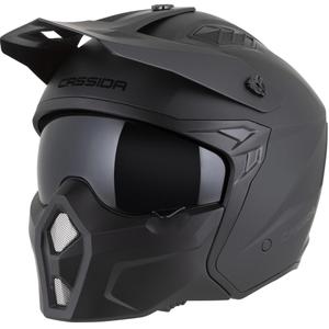 Kask motocyklowy modułowy Cassida Cross Country Dual matowy czarny