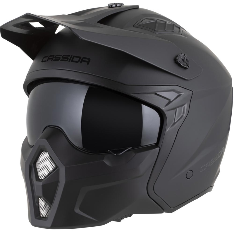 Kask motocyklowy modułowy Cassida Cross Country Dual matowy czarny