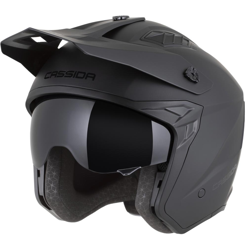 Kask motocyklowy modułowy Cassida Cross Country Dual matowy czarny