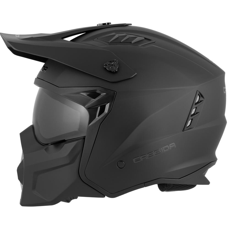 Kask motocyklowy modułowy Cassida Cross Country Dual matowy czarny