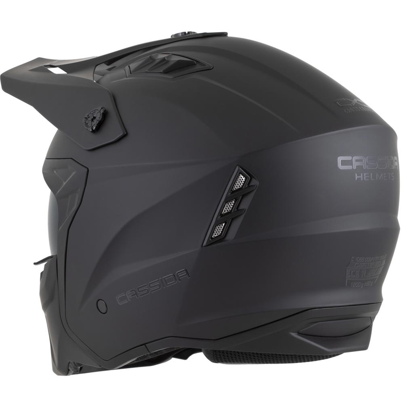 Kask motocyklowy modułowy Cassida Cross Country Dual matowy czarny