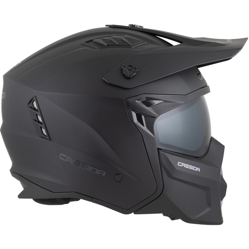 Kask motocyklowy modułowy Cassida Cross Country Dual matowy czarny