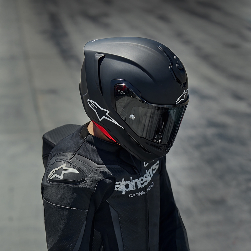 Kask motocyklowy integralny Alpinestars S-R7 Solid matowo czarny