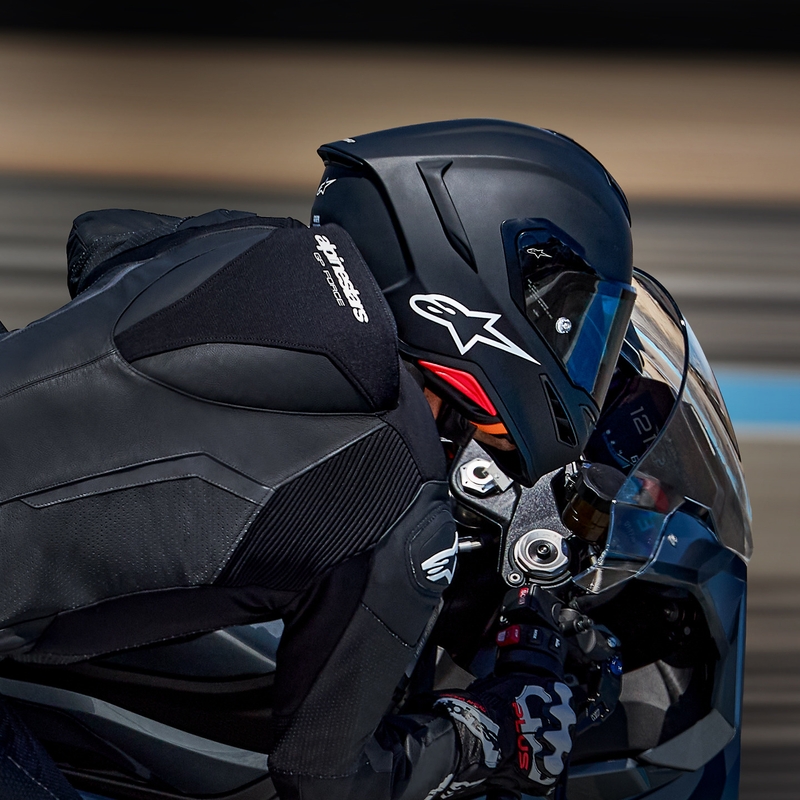 Kask motocyklowy integralny Alpinestars S-R7 Solid matowo czarny