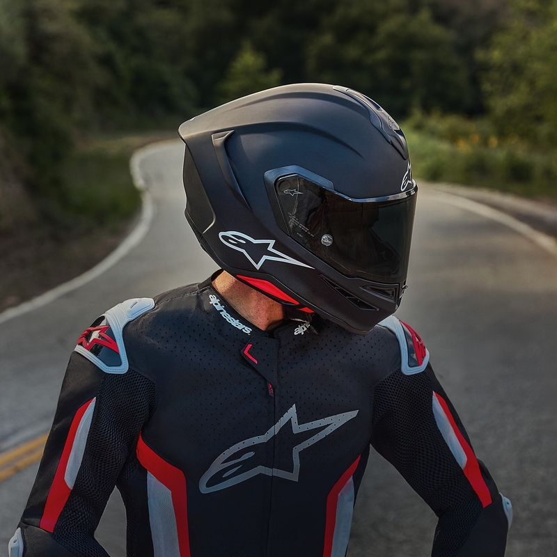 Kask motocyklowy integralny Alpinestars S-R7 Solid matowo czarny