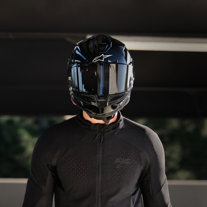 Kask motocyklowy integralny Alpinestars S-R7 Solid czarny
