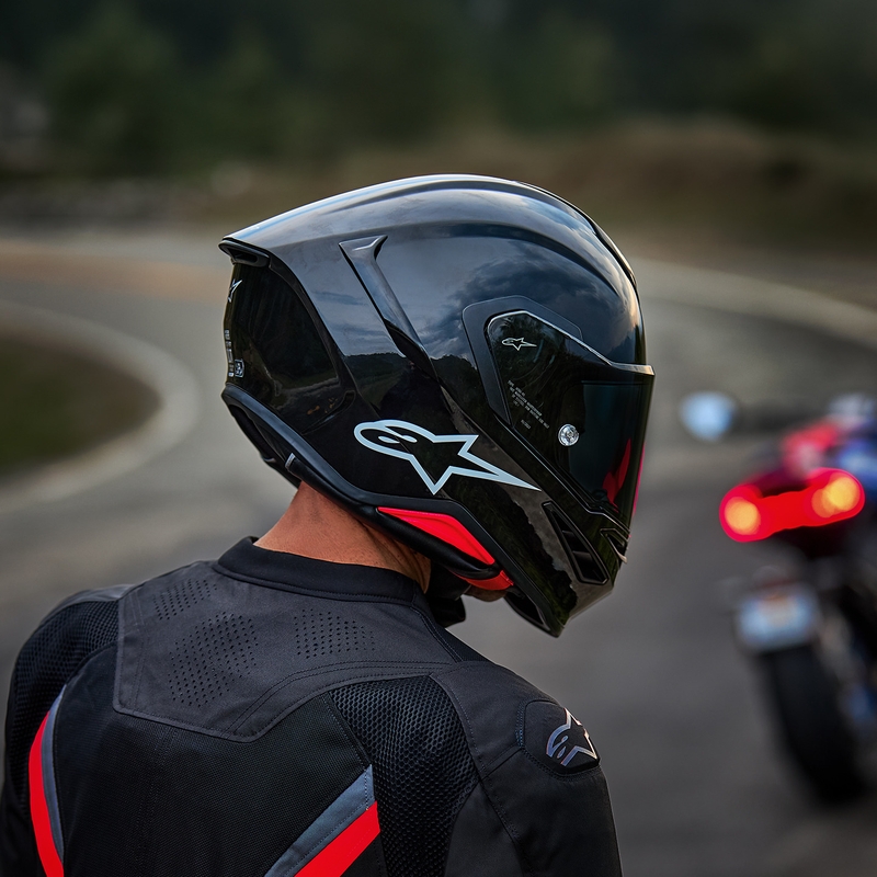 Kask motocyklowy integralny Alpinestars S-R7 Solid czarny
