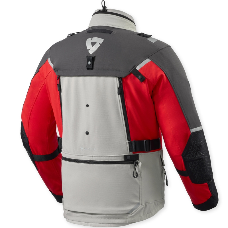 Kurtka motocyklowa Revit Defender 4 GTX antracytowo-czerwona