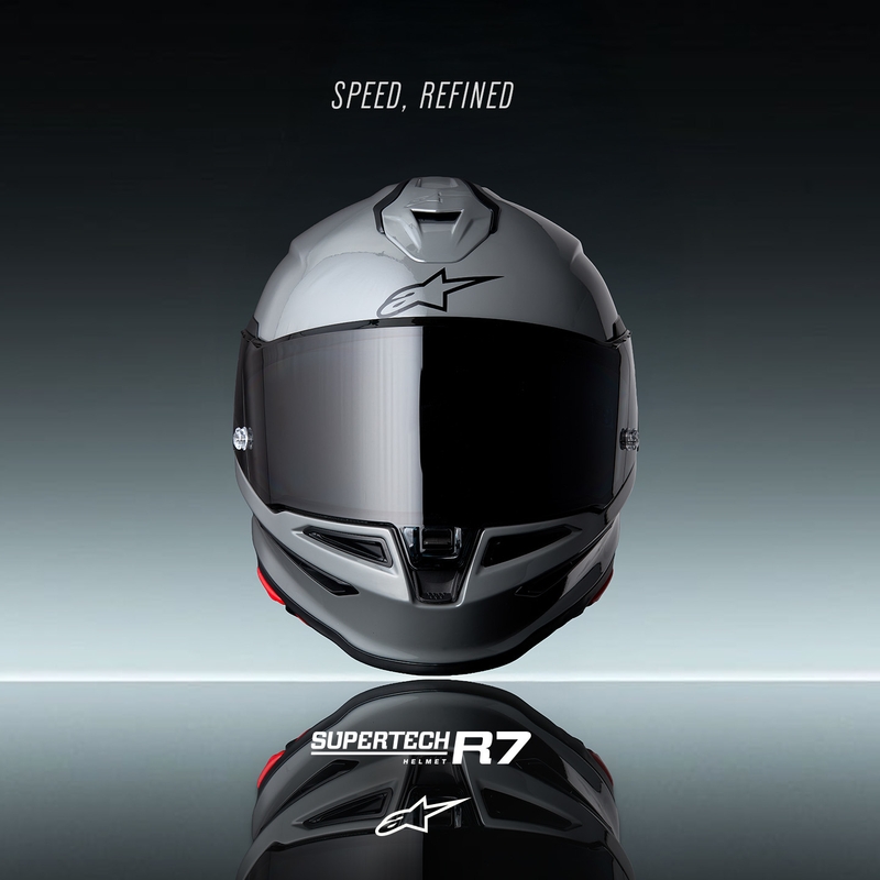 Kask motocyklowy integralny Alpinestars S-R7 Solid szary