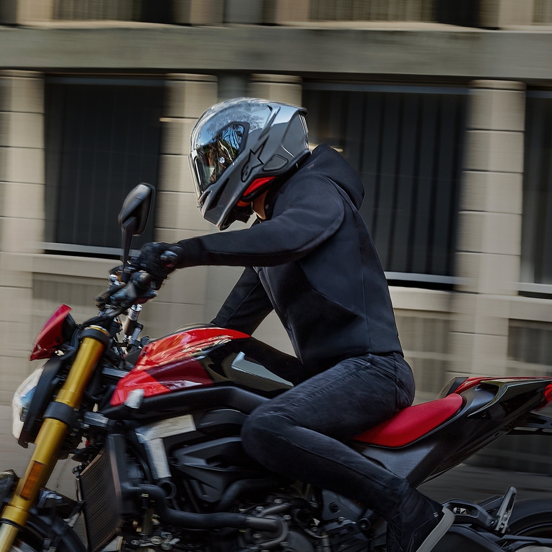 Kask motocyklowy integralny Alpinestars S-R7 Solid szary