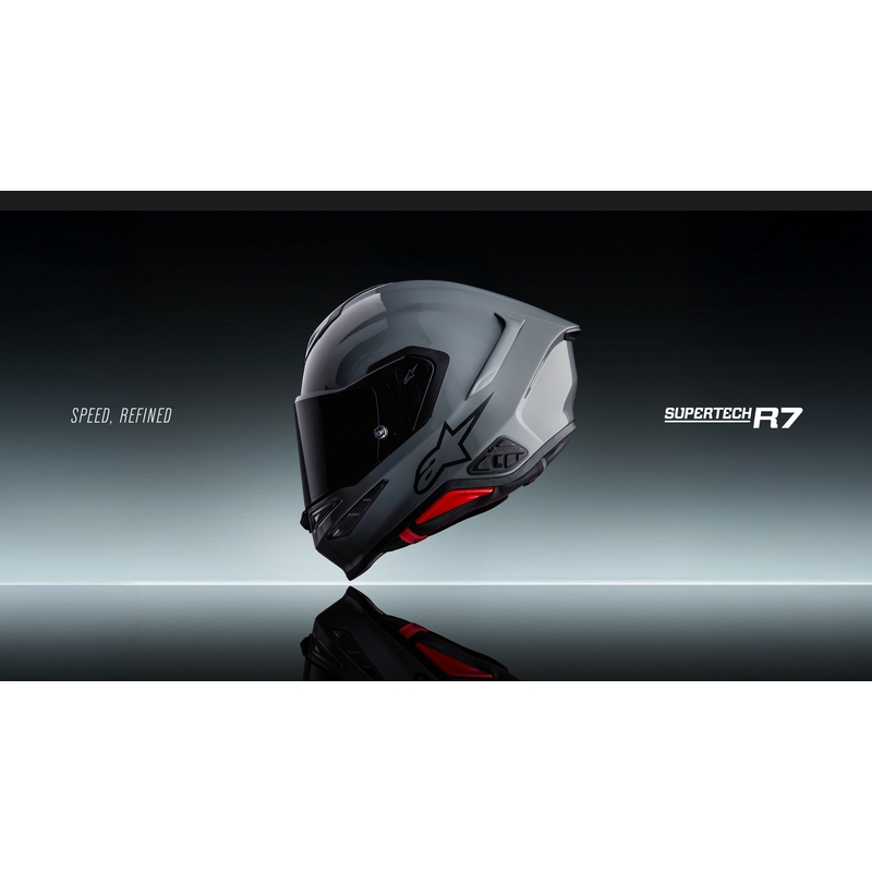 Kask motocyklowy integralny Alpinestars S-R7 Solid szary