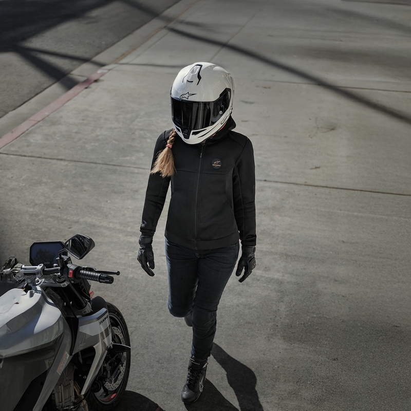 Kask motocyklowy integralny Alpinestars S-R7 Solid biały