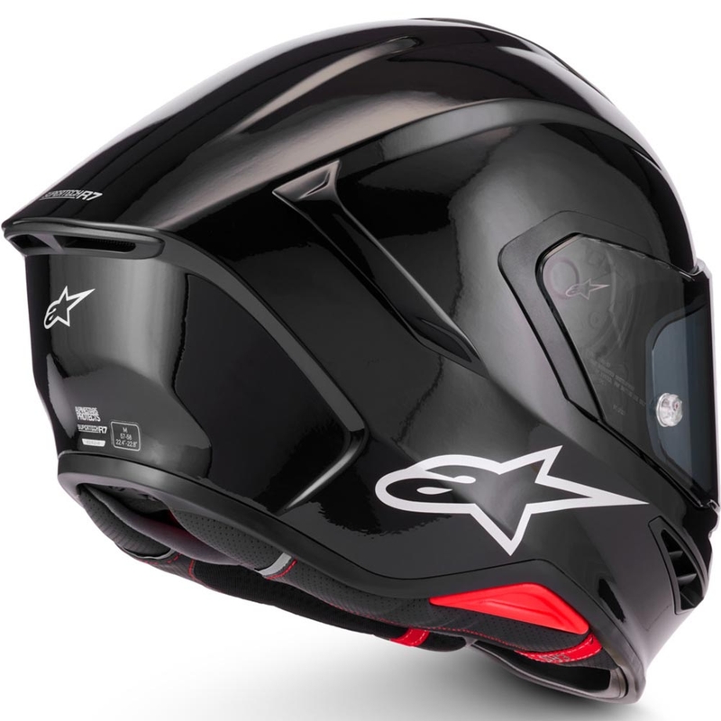 Kask motocyklowy integralny Alpinestars S-R7 Solid czarny