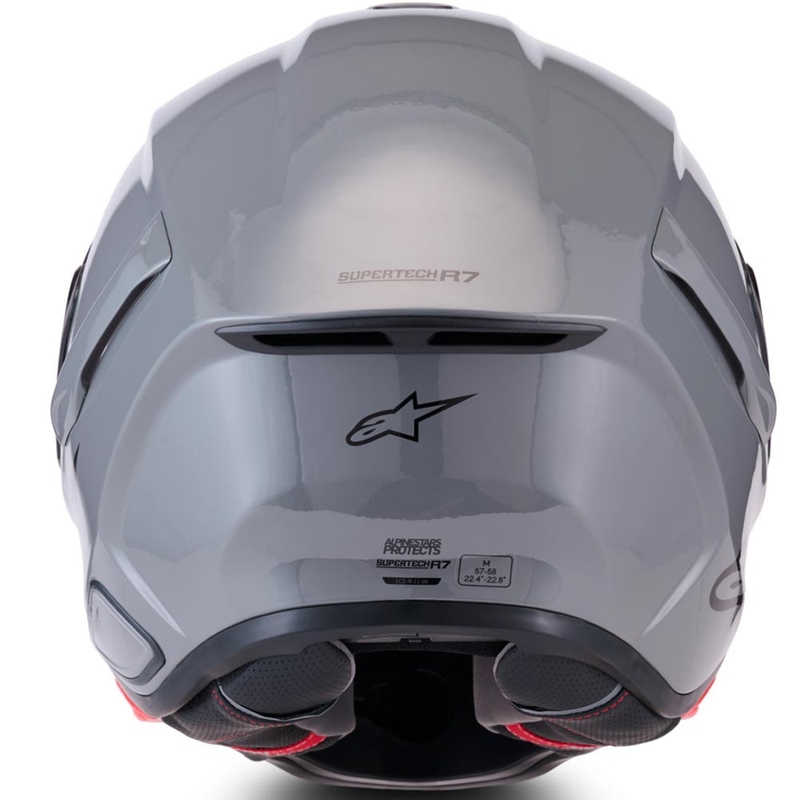 Kask motocyklowy integralny Alpinestars S-R7 Solid szary
