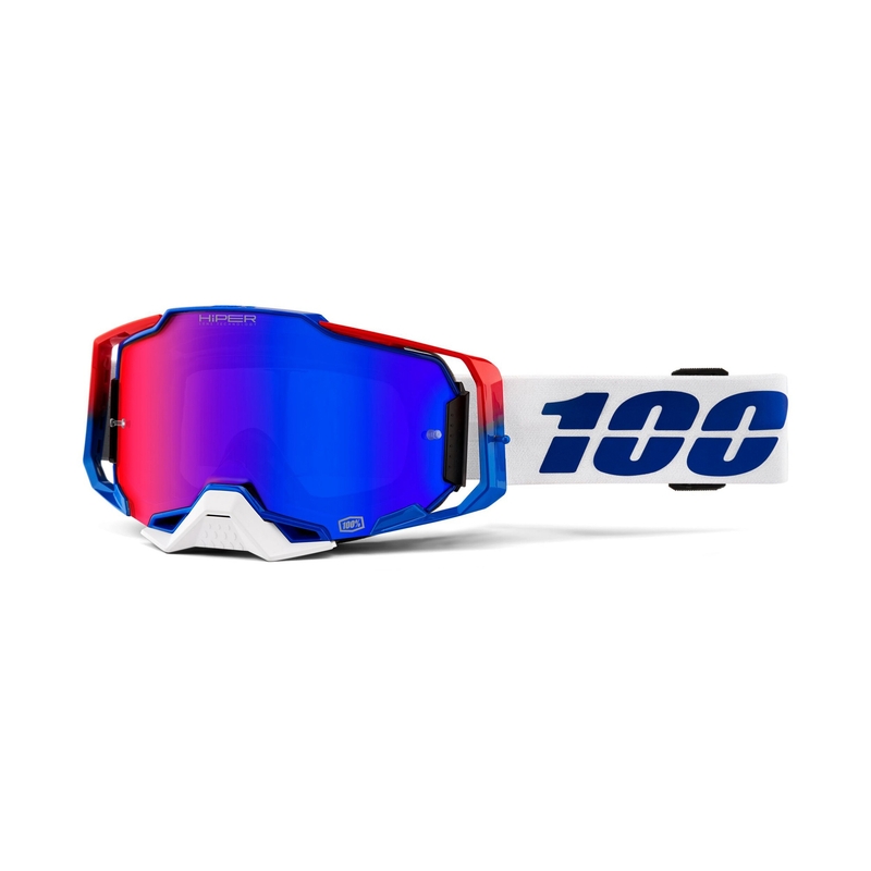 Gogle 100% ARMEGA Genesis Hiper (czerwona szyba)