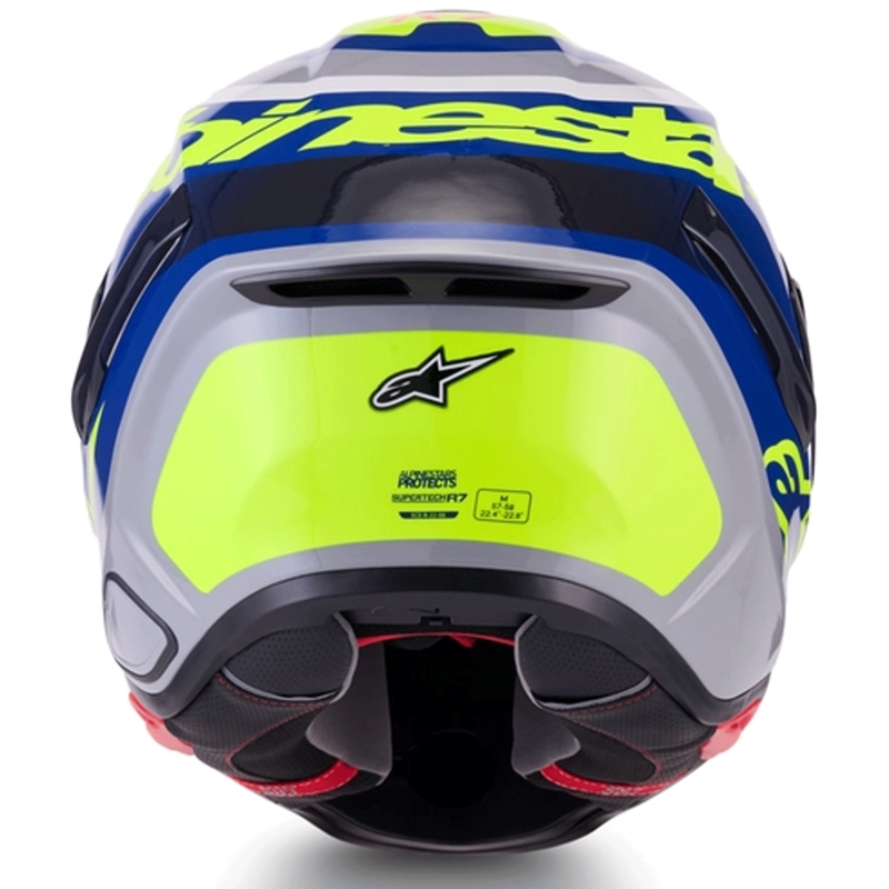 Kask motocyklowy integralny Alpinestars S-R7 Lumen srebrno-czarno-różowo-fluo-żółty