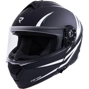 Kask motocyklowy typu flip-up Street Racer Fury matowy czarno-biały - próbka
