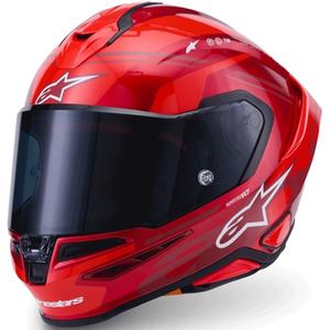 Kask motocyklowy integralny Alpinestars S-R7 A-Core czerwono-biały