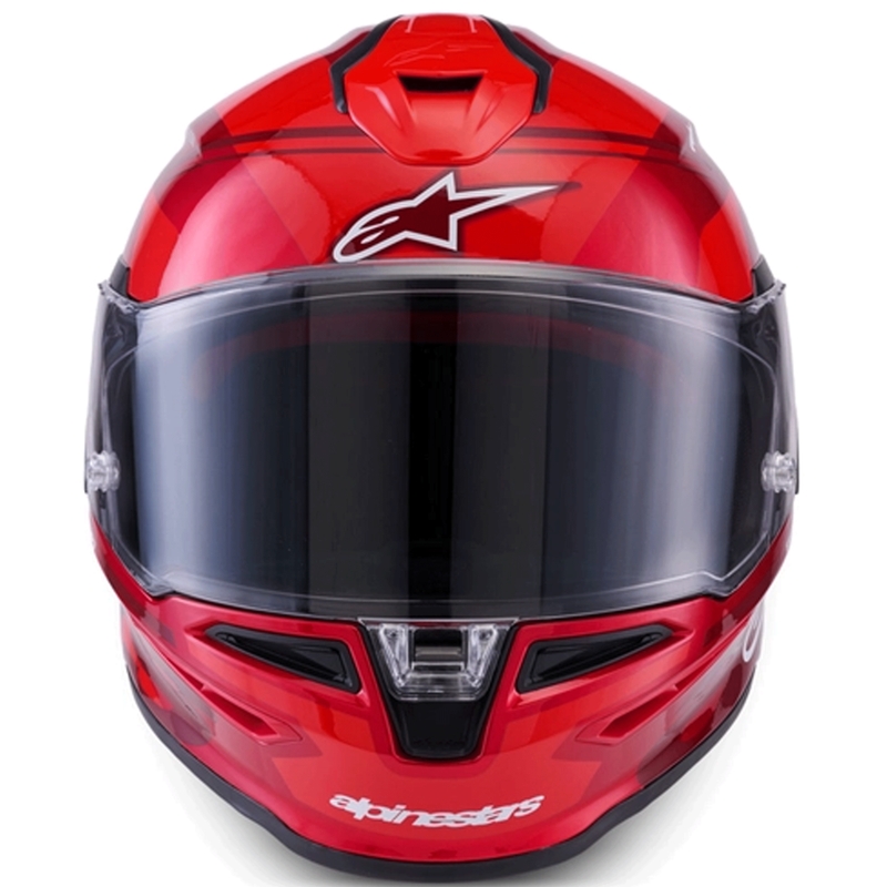 Kask motocyklowy integralny Alpinestars S-R7 A-Core czerwono-biały
