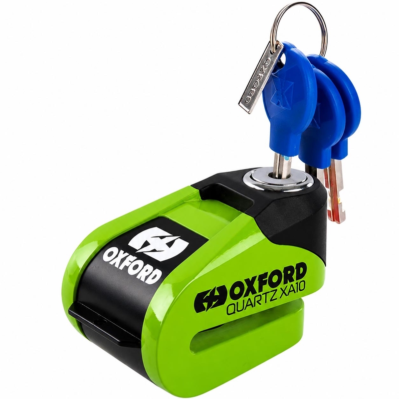 Blokada hamulca tarczowego Oxford Quartz Alarm XA10 – edycja limitowana, kolor zielony
