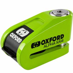 Blokada hamulca tarczowego Oxford Alpha Alarm XA14 – edycja limitowana, kolor zielony