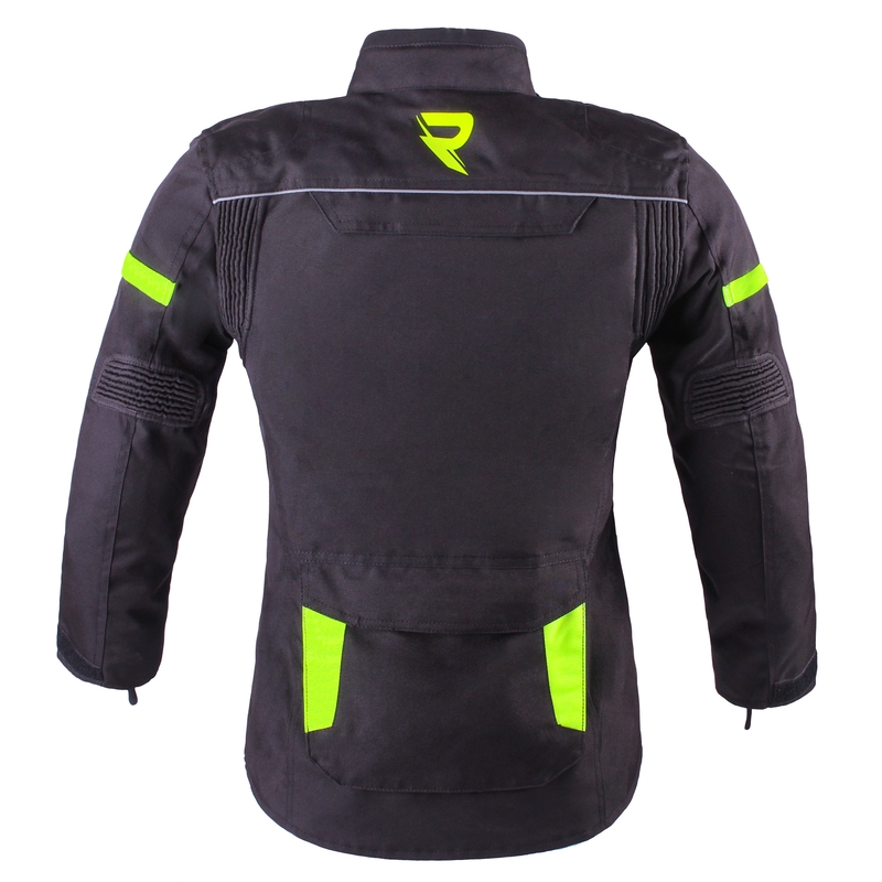 Dziecięca kurtka motocyklowa Street Racer Drago czarno-fluo żółta wyprzedaż