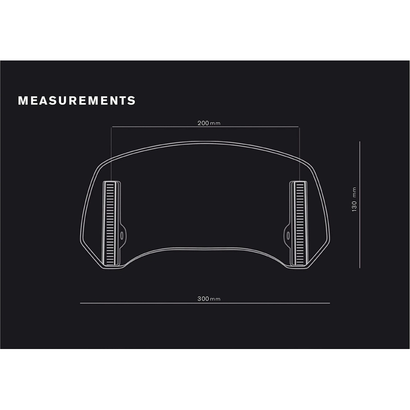 Multiadjustable visor PUIG 2.0 clip-on smoke
