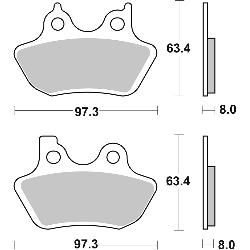 Brake pads BREMBO