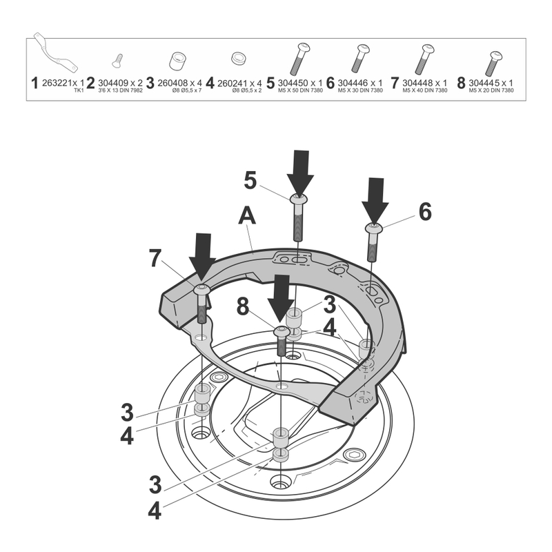 Click system fitting kit SHAD