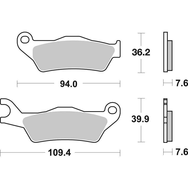 Brake pads BREMBO CC SCOOTER