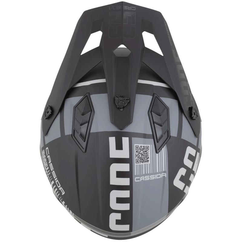 Kask motocyklowy modułowy Cassida Cross Country Code matowy czarny-ciemnoszary-jasnoszary