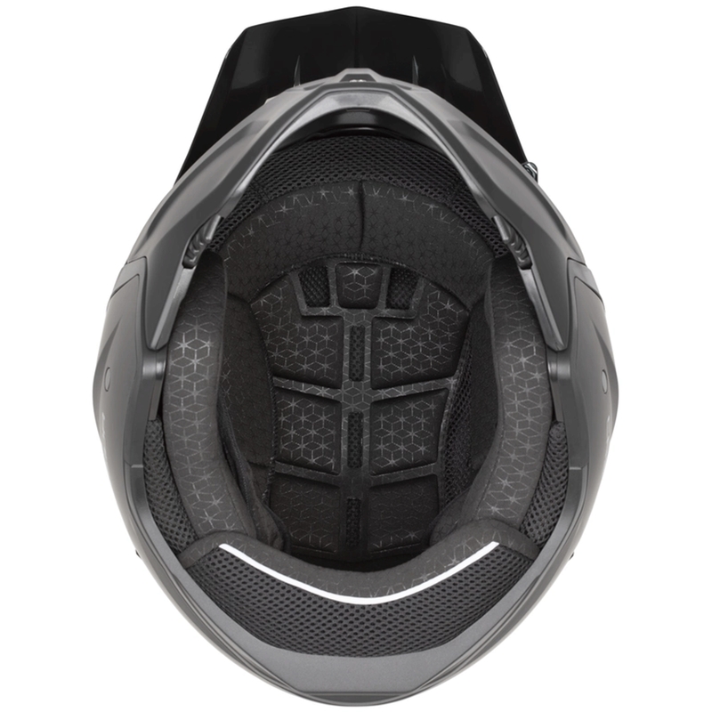 Kask motocyklowy modułowy Cassida Cross Country Code matowy czarny-ciemnoszary-jasnoszary