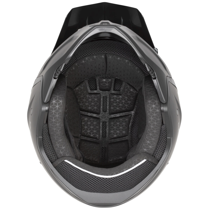 Kask motocyklowy modułowy Cross Country Code matowy piaskowo-czarno-jasnoniebieski