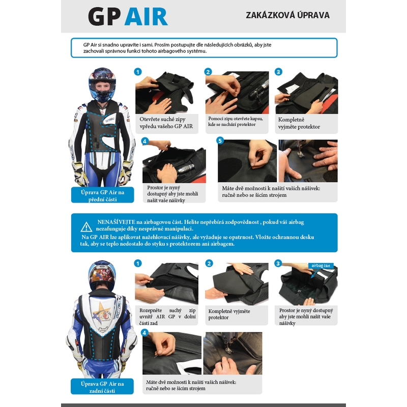 Kamizelka z poduszką powietrzną HELITE GP Air 2 czarno-biała