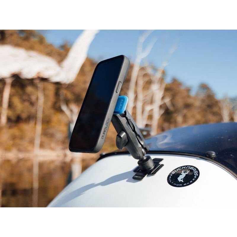 Głowica uchwytu telefonu Quad Lock® 360 z dźwignią zwalniającą niebiesko-czarna