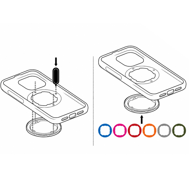 Quad Lock® MAG 2 pierścień szary
