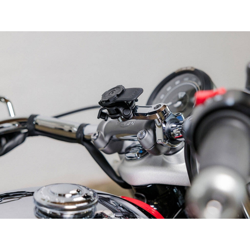 Uchwyt na telefon Quad Lock® PRO na kierownicę, chromowany