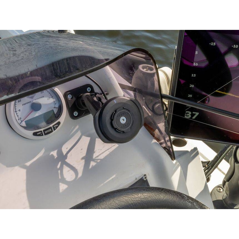 Quad Lock® 360 Płaska podstawa Czarna