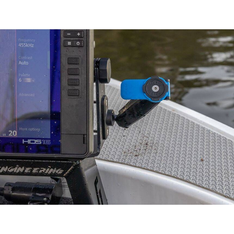 Quad Lock® 360 2-otworowa płaska podstawa prostokątna, czarna