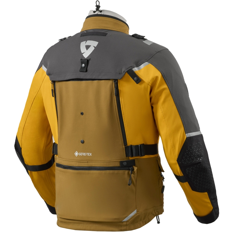 Kurtka motocyklowa Revit Defender 4 GTX czarno-musztardowo-żółta
