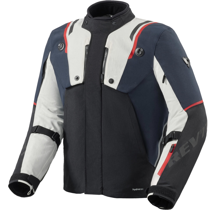 Kurtka motocyklowa Revit Fractal H2O niebiesko-biała