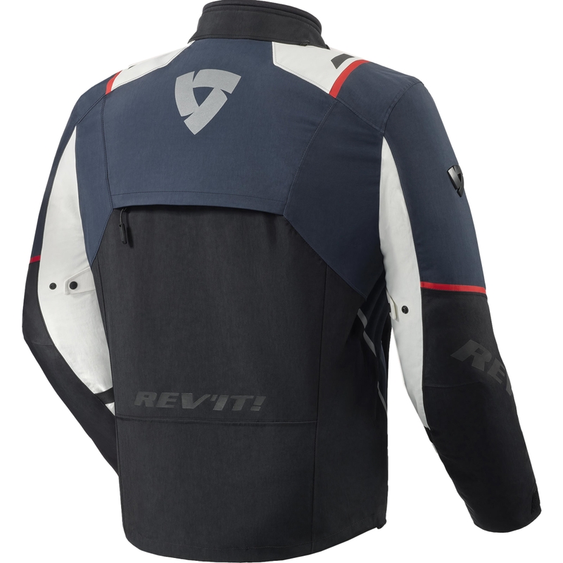 Kurtka motocyklowa Revit Fractal H2O niebiesko-biała