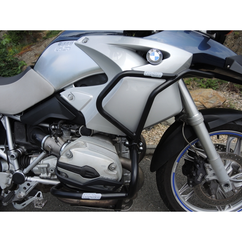Engine guards RDMOTO black upper + lower for BMW R 1200 GS 2004-2007