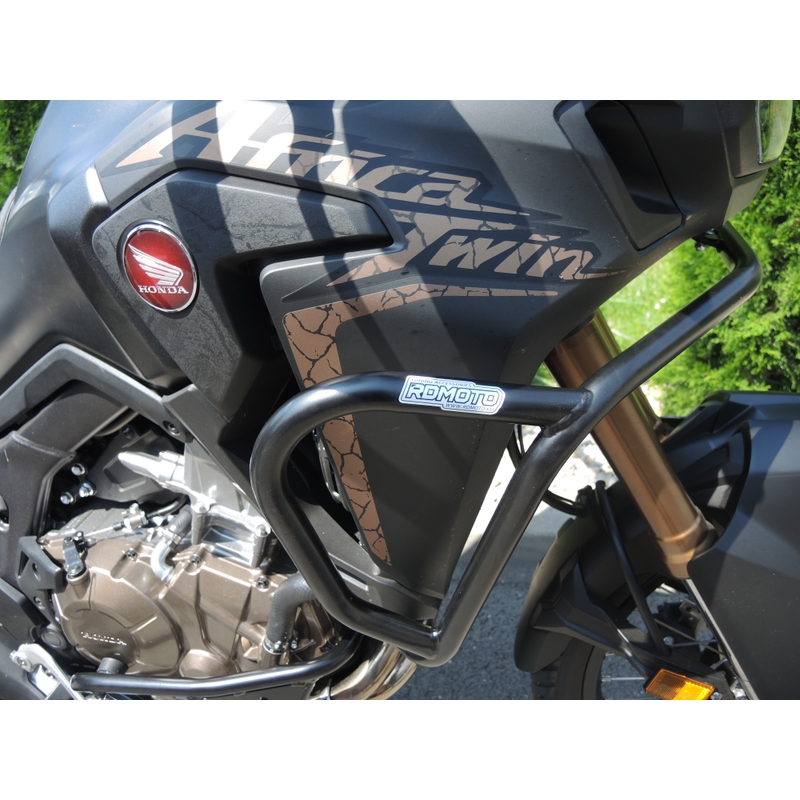 Engine guards RDMOTO matt black upper + lower for HONDA CRF 1000 L Africa Twin 2016-2019